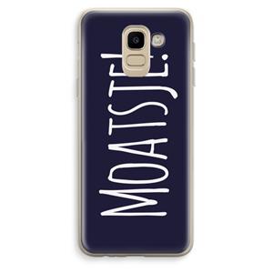 CaseCompany Moatsje!: Samsung Galaxy J6 (2018) Transparant Hoesje