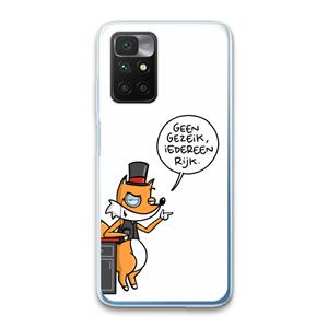 CaseCompany Geen Gezeik: Xiaomi Redmi 10 Transparant Hoesje