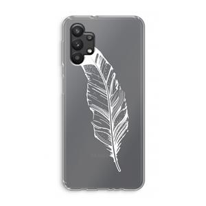 CaseCompany Pluim: Samsung Galaxy A32 5G Transparant Hoesje
