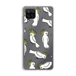 CaseCompany Papegaai: Samsung Galaxy A12 Transparant Hoesje