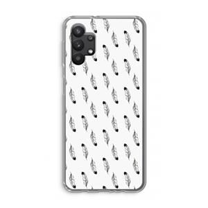CaseCompany Pluimen: Samsung Galaxy A32 5G Transparant Hoesje