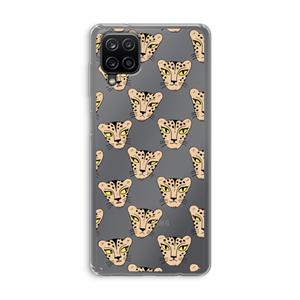 CaseCompany Tijger: Samsung Galaxy A12 Transparant Hoesje