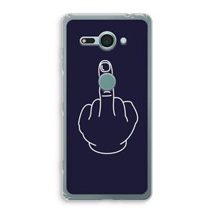 CaseCompany F**k U: Sony Xperia XZ2 Compact Transparant Hoesje