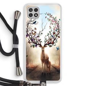 CaseCompany Seasons Change: Samsung Galaxy A22 4G Transparant Hoesje met koord
