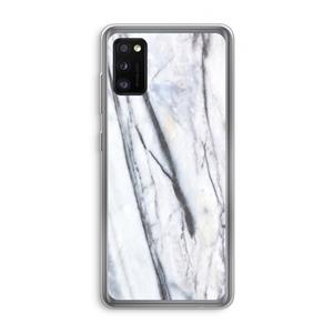 CaseCompany Gestreepte marmer: Samsung Galaxy A41 Transparant Hoesje