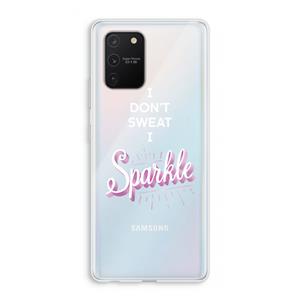 CaseCompany Sparkle quote: Samsung Galaxy S10 Lite Transparant Hoesje