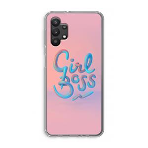 CaseCompany Girl boss: Samsung Galaxy A32 5G Transparant Hoesje