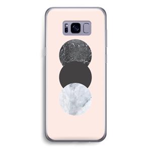 CaseCompany Marmeren cirkels: Samsung Galaxy S8 Transparant Hoesje