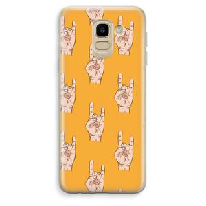 CaseCompany Rock: Samsung Galaxy J6 (2018) Transparant Hoesje