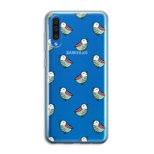 CaseCompany Vogeltjes: Samsung Galaxy A50 Transparant Hoesje