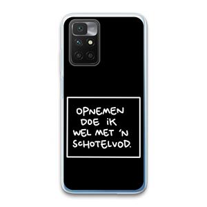 CaseCompany Schotelvod: Xiaomi Redmi 10 Transparant Hoesje