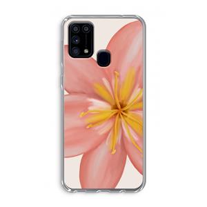 CaseCompany Pink Ellila Flower: Samsung Galaxy M31 Transparant Hoesje