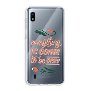 CaseCompany Optimistic flower girl: Samsung Galaxy A10 Transparant Hoesje