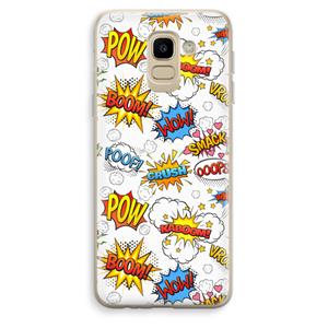 CaseCompany Pow Smack: Samsung Galaxy J6 (2018) Transparant Hoesje