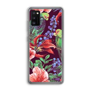 CaseCompany Papegaaien: Samsung Galaxy A41 Transparant Hoesje