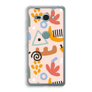 CaseCompany Abstract: Sony Xperia XZ2 Compact Transparant Hoesje