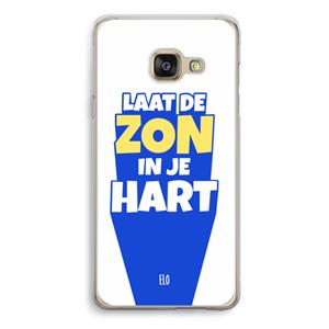 CaseCompany Laat de zon in je hart: Samsung Galaxy A3 (2016) Transparant Hoesje
