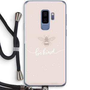 CaseCompany Be(e) kind: Samsung Galaxy S9 Plus Transparant Hoesje met koord