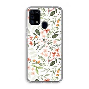 CaseCompany Sweet little flowers: Samsung Galaxy M31 Transparant Hoesje