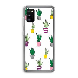 CaseCompany Sanseveria: Samsung Galaxy A41 Transparant Hoesje