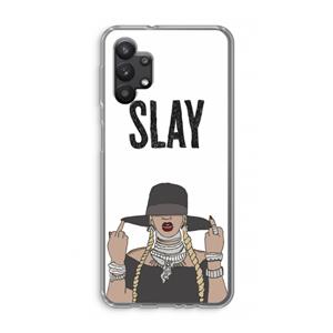 CaseCompany Slay All Day: Samsung Galaxy A32 5G Transparant Hoesje