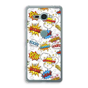 CaseCompany Pow Smack: Sony Xperia XZ2 Compact Transparant Hoesje