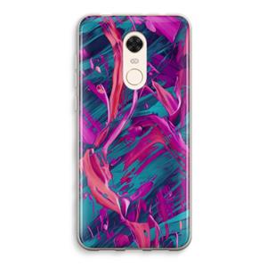 CaseCompany Pink Clouds: Xiaomi Redmi 5 Transparant Hoesje