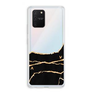 CaseCompany Gouden marmer: Samsung Galaxy S10 Lite Transparant Hoesje