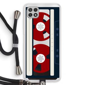 CaseCompany Here's your tape: Samsung Galaxy A22 4G Transparant Hoesje met koord