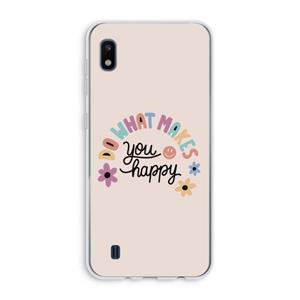 CaseCompany Happy days: Samsung Galaxy A10 Transparant Hoesje