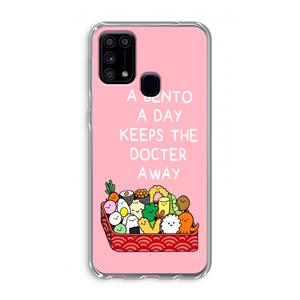 CaseCompany Bento a day: Samsung Galaxy M31 Transparant Hoesje