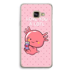 CaseCompany Love You A Lotl: Samsung Galaxy A3 (2016) Transparant Hoesje