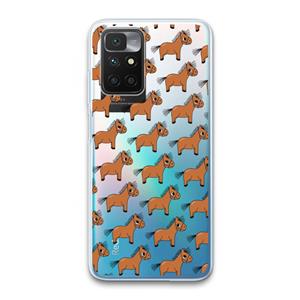CaseCompany Pony: Xiaomi Redmi 10 Transparant Hoesje