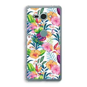 CaseCompany Tropisch 2: Sony Xperia XZ2 Compact Transparant Hoesje
