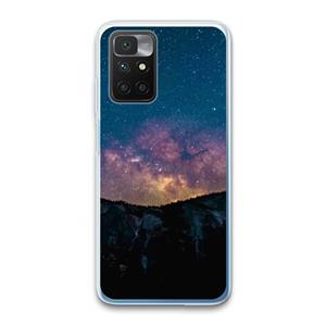 CaseCompany Travel to space: Xiaomi Redmi 10 Transparant Hoesje