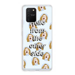 CaseCompany Hello: Samsung Galaxy S10 Lite Transparant Hoesje