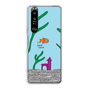 CaseCompany Aquarium: Sony Xperia 1 III Transparant Hoesje