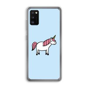 CaseCompany Eenhoorn: Samsung Galaxy A41 Transparant Hoesje