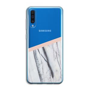 CaseCompany A touch of peach: Samsung Galaxy A50 Transparant Hoesje