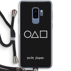 CaseCompany Squid Game: Samsung Galaxy S9 Plus Transparant Hoesje met koord