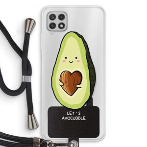CaseCompany Avocuddle: Samsung Galaxy A22 4G Transparant Hoesje met koord