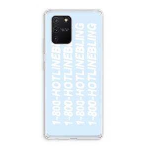 CaseCompany Hotline bling blue: Samsung Galaxy S10 Lite Transparant Hoesje
