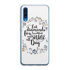 CaseCompany Diamonds: Samsung Galaxy A50 Transparant Hoesje