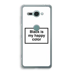 CaseCompany Black is my happy color: Sony Xperia XZ2 Compact Transparant Hoesje