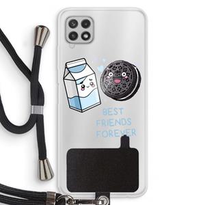 CaseCompany Best Friend Forever: Samsung Galaxy A22 4G Transparant Hoesje met koord