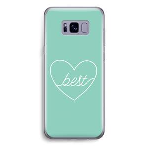 CaseCompany Best heart pastel: Samsung Galaxy S8 Transparant Hoesje