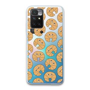 CaseCompany Croissant: Xiaomi Redmi 10 Transparant Hoesje