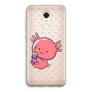 CaseCompany Love You A Lotl: Xiaomi Redmi 5 Transparant Hoesje
