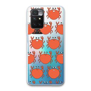CaseCompany Krab: Xiaomi Redmi 10 Transparant Hoesje