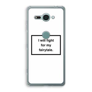 CaseCompany Fight for my fairytale: Sony Xperia XZ2 Compact Transparant Hoesje